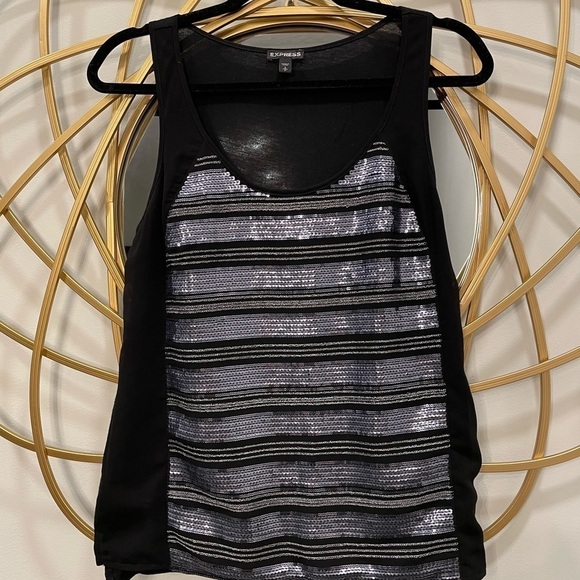 Express Sequin Top Tank size Small - Picture 1 of 6